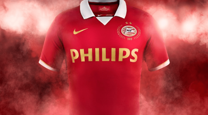 The kit history of PSV Eindhoven