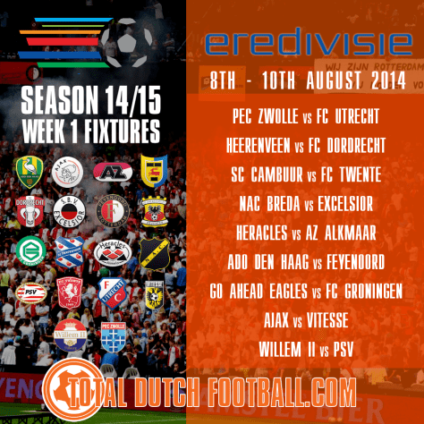 Eredivisie-Fixture-Week1